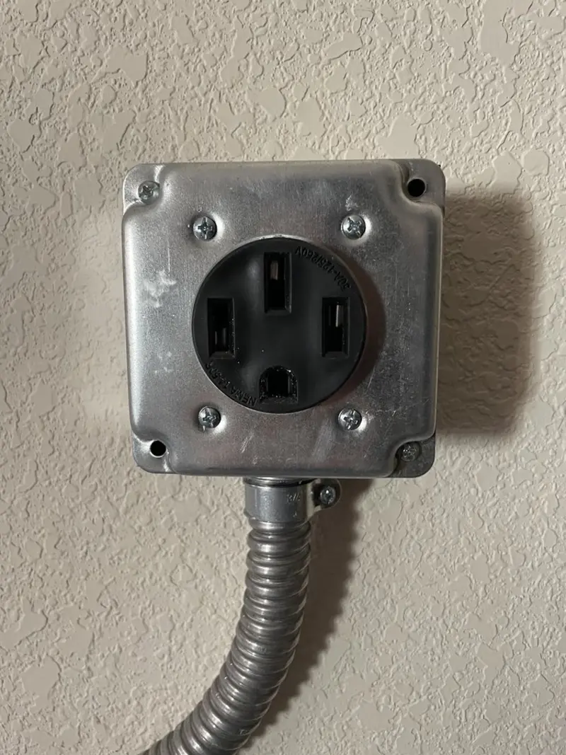NEMA 14-50 outlet installed for Electrical Panel Upgrade in Gibsonton